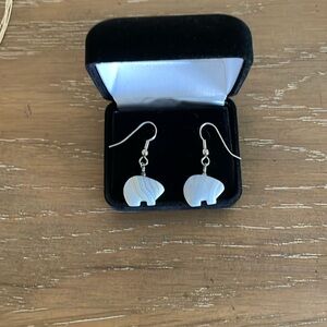 Native American Bear stone earrings